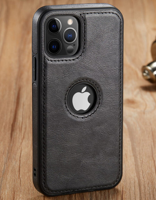 Load image into Gallery viewer, Luxury PU Leather Phone Case For iPhone 13 Pro 11 12 Pro Max XR XS Max X 7  Plus  13 Pro Max  case leather Slim Soft Back Cover
