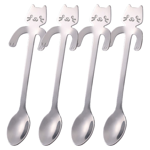 Load image into Gallery viewer, Cute Cat Coffee Spoon
