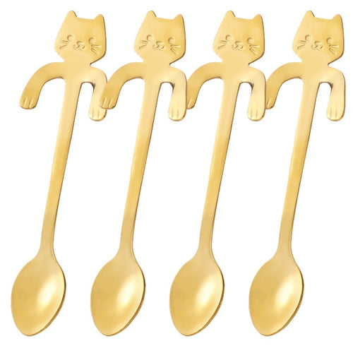 Load image into Gallery viewer, Cute Cat Coffee Spoon
