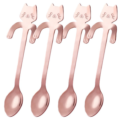 Load image into Gallery viewer, Cute Cat Coffee Spoon
