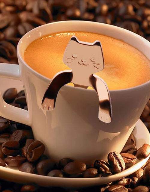 Load image into Gallery viewer, Cute Cat Coffee Spoon
