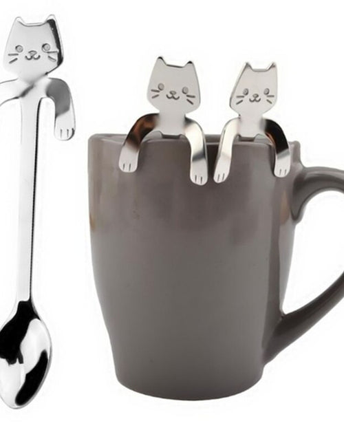 Load image into Gallery viewer, Cute Cat Coffee Spoon
