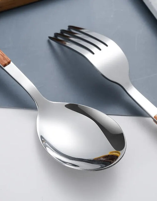 Load image into Gallery viewer, Wooden Handle Cutlery Set
